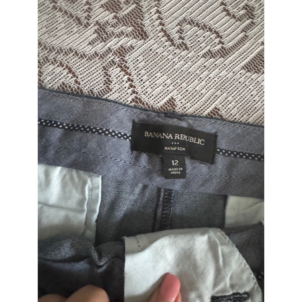 Banana Republic Bermuda Blue Shorts Size 12 Pre- Owned‎ - Picture 3 of 3